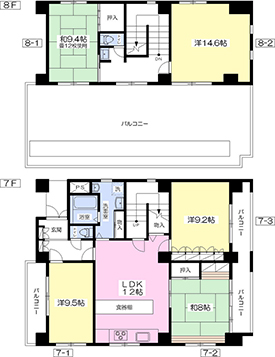 画像：間取り図