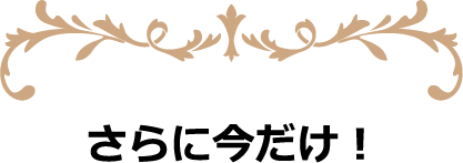 さらに今だけ！